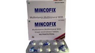 MINCOFIX Tablets Multivitamin Multimineral With Grape seed Extract Tablets [upl. by Thoer579]