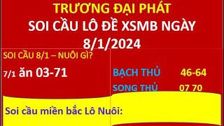 Chăn nuôi số xsmb Ngày 812024 amp Phân tích kết quả soi cầu Logic ánh xạ và soi cầu ĐỀ XSMB ​ [upl. by Acire540]