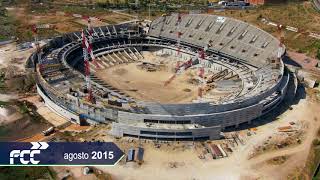 Timelapse construcción Estadio Wanda Metropolitano At Madrid [upl. by Dahs482]