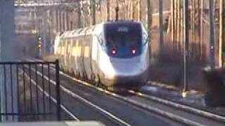 Amtrak Acela Express amp MBTA Commuters  Rte 128 Station MA [upl. by Murry]