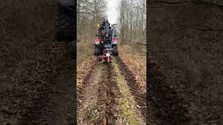 Kabelpflug entlang im Waldweg [upl. by Larochelle328]