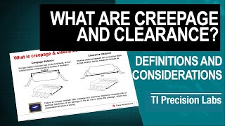 What are creepage and clearance [upl. by Allehs]