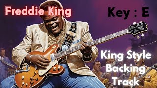 Freddie King Style Funky Blues Backing Track  Artist Influence  B [upl. by Fabiano]