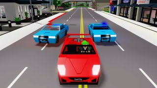 POLICE CHASE IN BROOKHAVEN Roblox [upl. by Yerak]