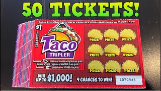 50 SCRATCH OFFS TO PLAY😁1000 PRIZE TACO TRIPLER [upl. by Innis]