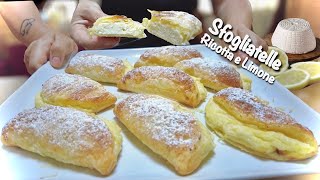 SFOGLIATELLE RICOTTA E LIMONE ricetta facile e veloce di Tutti a tavola [upl. by Ataeb]