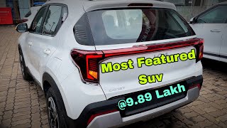 2024 Most Feature Loaded Suv  New Kia Sonet HTK Plus  Real Life Review [upl. by Aved]