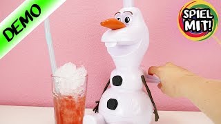 ICE Slush selber machen mit FROZEN OLAF Eismaschine  Eiskönigin Eis für Kinder  Olaf im Sommer [upl. by Ennayt]