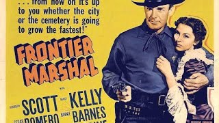 Classic Cinema  Movies  Frontier Marshal  1939  Randolph Scott  Nancy Kelly  Cesar Romero [upl. by Volpe]