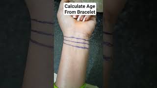 Calculate Age From  Bracelet  palmistry astrology palmistry astrology shortvideo [upl. by Rellia]