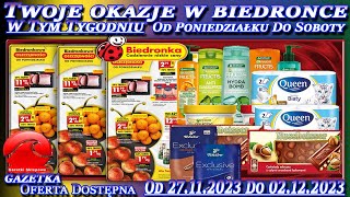 Biedronka Nowa Gazetka Promocyjna Od poniedziałku 27112023 W Tym Tygodniu Twoje Okazje w Biedronce [upl. by Nimsaj451]