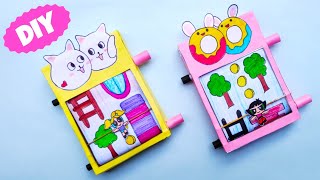 DIY paper game  How to make game with paper and cardboard box  DIY craft with paper  paper craft [upl. by Inaffit612]