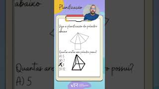 Planificação e quantidade de arestas de um poliedro solidosgeometricos planificacao matematica [upl. by Arretal]