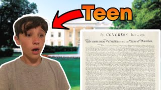 Teen Reads Declaration of Independence Random Stupid Ideas 1 [upl. by Hayden]