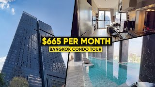 665 Luxury Bangkok Condo Tour  Ashton Asoke [upl. by Erhart]