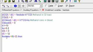 Ethanol PharmacokineticsPOLYMATH [upl. by Helgeson599]