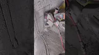 Best blade machine cutting groove concrete wall like cutting cake [upl. by Duer]