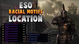 The Elder Scrolls Online BEST Racial Motifs Farming Location Orc Primal Barbaric Location [upl. by Oalsinatse]