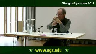 Giorgio Agamben Will Responsibility and the Free Subject 2011 [upl. by Stutman309]