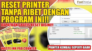 2 Menit Tuntaskan Masalah Waste Ink Pad Counter  Tanpa Perlu ke Service Center Buktikan Sendiri [upl. by Melquist]