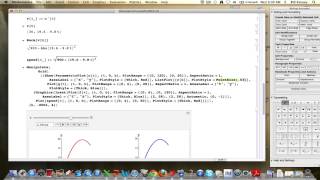 Parametric Curves Part 24 Modeling the motion of a ball a quotprojectilequot Part 3 [upl. by Ococ]