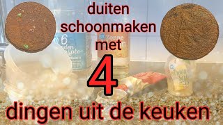 Duiten schoonmaken met 4 dingen uit de keuken [upl. by Berneta]