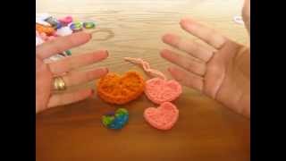 CORAZONES TEJIDOS EN CROCHET [upl. by Accebar]