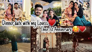 Anniversary VLOG♥️✨  Dinner date with my Bestos 🤌  Mini Vlog  OIA BANGALORE  Bangalore [upl. by Filemon]