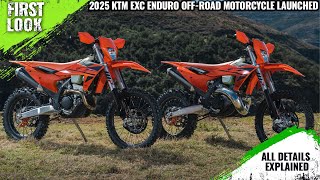 2025 KTM EXCF And KTM EXCW Enduro Offroad Motorcycles Launched  First Look [upl. by Acenahs516]