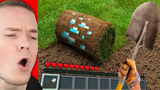 MINECRAFT SPIELEN im ECHTEN LEBEN 😍 [upl. by Nnairak125]