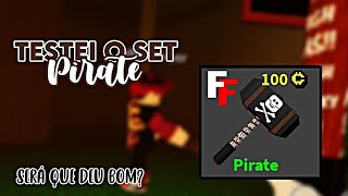 TESTANDO O NOVO SET DO FACILITY GAMER 🏴‍☠️ Flee The Facility [upl. by Suirradal]