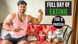 My Full Day Of Eating For Muscle Mass  200 GM PROTEIN INDIAN DIET PLAN 🇮🇳 [upl. by Durrace]