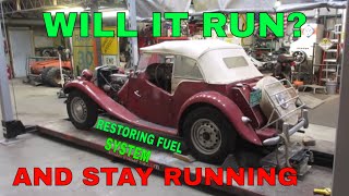 Saving A Ratty Barn Find MG TD Parked 45 Years pt2 [upl. by Lithea]