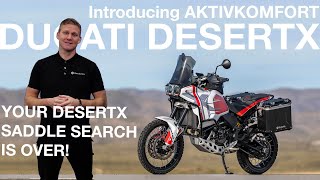 Upgrade Your Ducati DesertX with Wunderlich AKTIVKOMFORT Seats [upl. by Aicilif932]