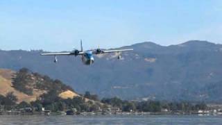 grumman albatross fly by at clear lake seaplane splash in 2010 [upl. by Rhodes796]