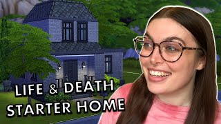 building a STARTER HOME with the NEW LIFE amp DEATH EXPANSION PACK  Sims 4 build [upl. by Euqinomod]