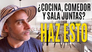 🌟COCINA y SALA JUNTAS ESPACIOS PEQUEÑOS  Abel de González [upl. by Annunciata]