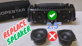 DIY bluetooth speaker New speakers VS Old speakers on Hopestar H50 [upl. by Belamy90]