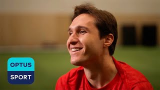 Federico Chiesa FIRST LIVERPOOL interview ❤️ The coach called me 𝗜 𝘀𝗮𝗶𝗱 𝘆𝗲𝘀 𝗶𝗺𝗺𝗲𝗱𝗶𝗮𝘁𝗲𝗹𝘆 [upl. by Aninep]