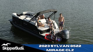 2023 Sylvan 8522 Mirage CLZ Pontoon Tour SkipperBuds [upl. by Monroy]