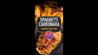 Spaghetti Carbonara Recipe Italian Style  PIATTO Shorts [upl. by Lrac]