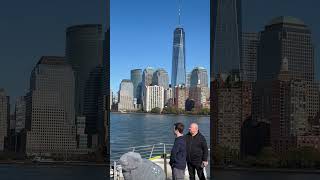 Freedom Tower  Manhattan New York City view from Hudson River 🏙️ [upl. by Rianna]