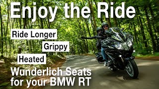 BMW R1200 RT  R1250 RT Seats by Wunderlich [upl. by Adlih535]