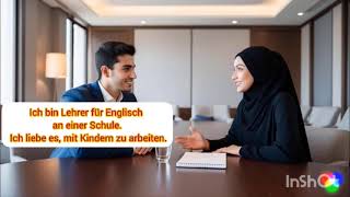 Vorbereitung B1 Teil 1 Einander Kennenlernen تحضير امتحان B1 الجزء الأول التعارف [upl. by Coh]