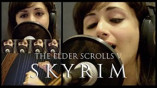 The Dragonborn Comes  Skyrim Bard Song Vocal and Celtic Harp Cover [upl. by Eltrym]