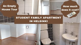 Student Family Apartment in Helsinki  Empty House Tour [upl. by Nonnahs]