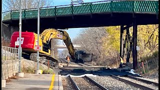 LIVE  Demolition Of The CN Rail Bridge  St Catharines  Part 5 Day 2 [upl. by Belding]