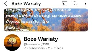 BOŻE WARIATY  ODPOWIEDŹ EWANGELIZUJMY BIBLIJNIE [upl. by Dusty]