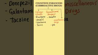 Cognition Enhancer Classification  Cerbroactive drugs classification  Nootropics drugs [upl. by Llertnek630]