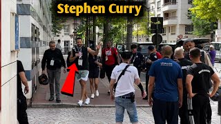 Today LeBron James and Stephen Curry arrive at the opening Olympics in Paris [upl. by Refennej]